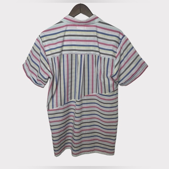 Lovers + Friends Striped Short Sleeve Button Down Camp Dress - XS - Picture 8 of 11